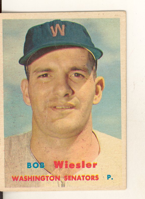 1957 Topps #126 Bob Wiesler