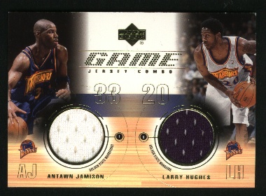 2001-02 Upper Deck Game Jerseys Combos #AJLH Antawn Jamison/Larry Hughes
