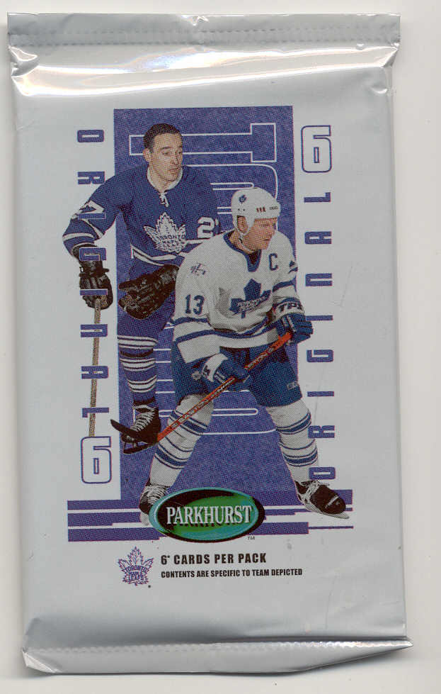 Curtis Joseph 2003-04 Parkhurst Original 6 Toronto Maple Leaf Wax Pack of 6 Cards 