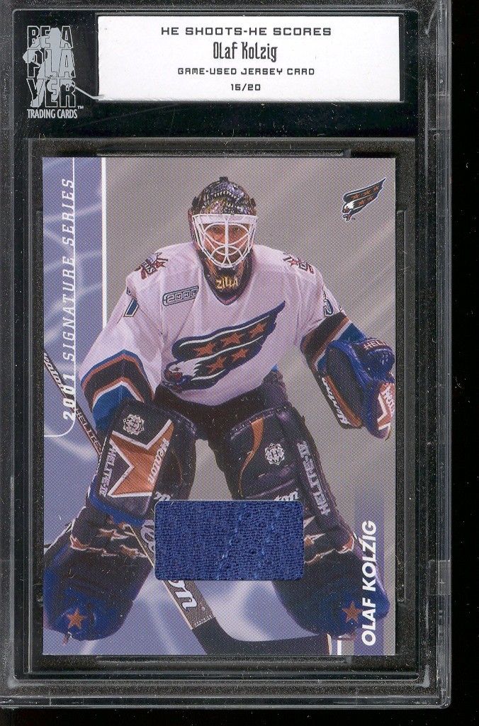 2000-01 BAP Signature Series He Shoots He Scores Prizes #14 Olaf Kolzig