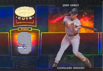 2004 Leaf Certified Cuts Marble Material Blue Number #65 Jody Gerut Jsy/9