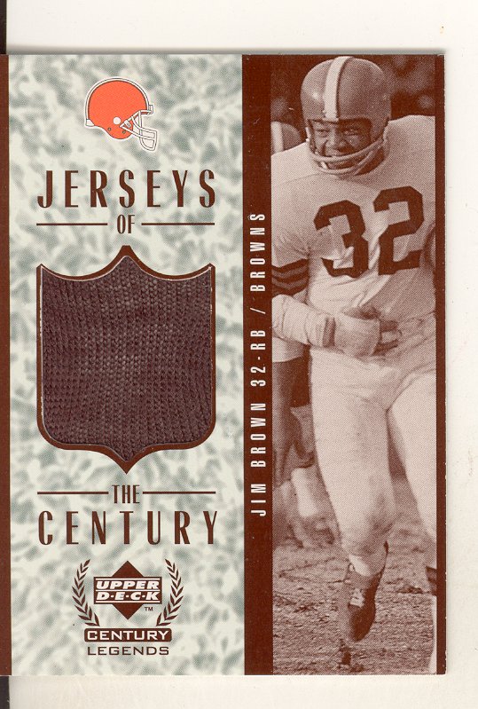 1999 Upper Deck Century Legends Jerseys of the Century #GJ10 Jim Brown