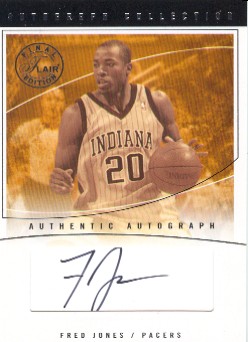 2003-04 Flair Final Edition Autograph Collection 10 #FJ Fred Jones