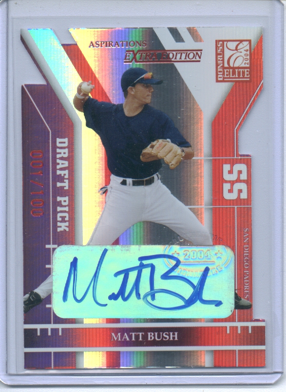 2004 Donruss Elite Extra Edition Signature Aspirations #281 Matt Bush DP/100