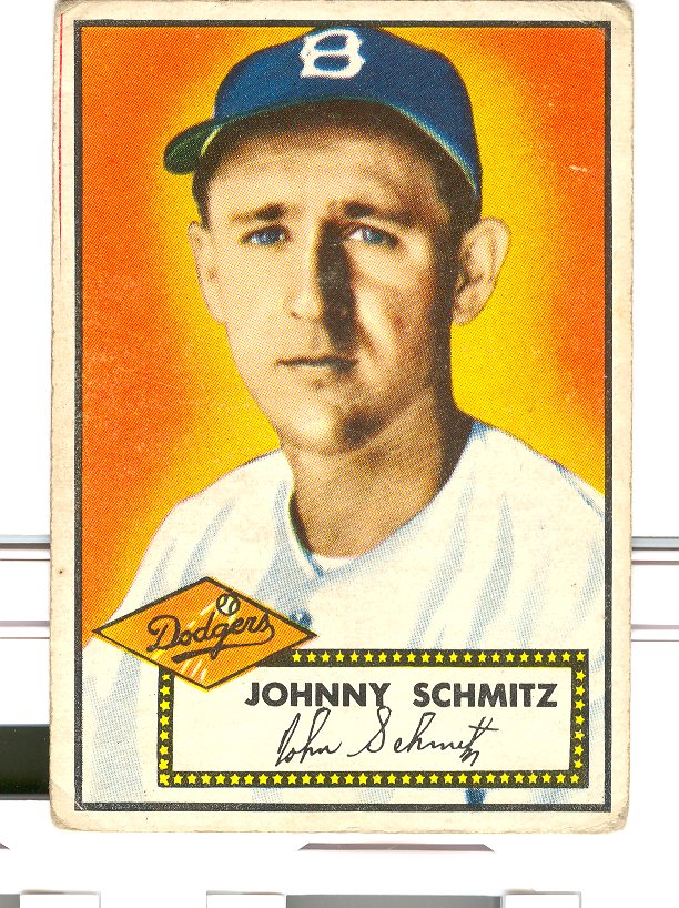 1952 Topps #136 Johnny Schmitz