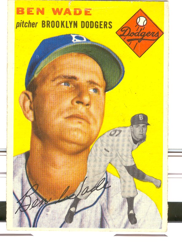 1954 Topps #126 Ben Wade