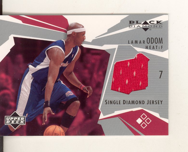 2003-04 Black Diamond Jerseys #BDLO Lamar Odom