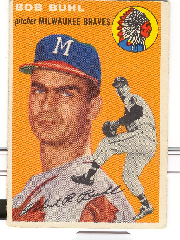 1954 Topps #210 Bob Buhl RC