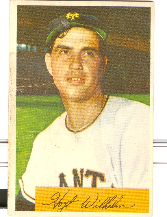 1954 Bowman #57 Hoyt Wilhelm