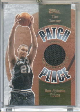 2003-04 Topps Jersey Edition Patch Place #24 Tim Duncan