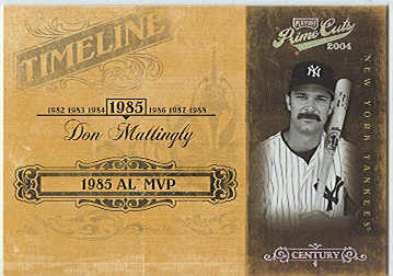 2004 Prime Cuts II Timeline Century Silver #21 Don Mattingly