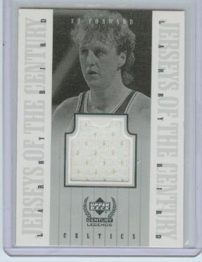 1999 Upper Deck Century Legends Jerseys of the Century #LB Larry Bird