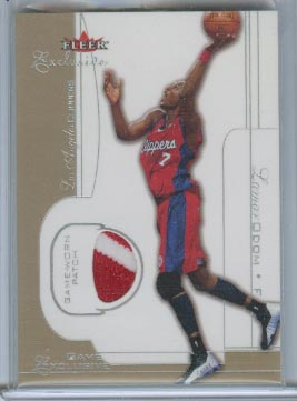 2001-02 Fleer Exclusive Game Exclusives Patches #9 Lamar Odom