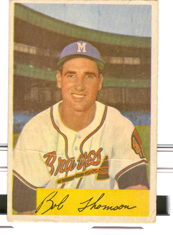 1954 Bowman #201 Bobby Thomson