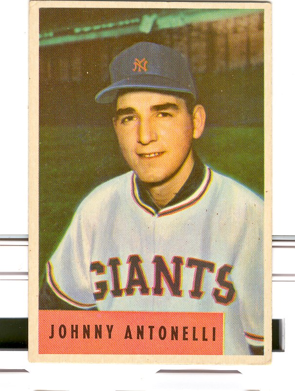 1954 Bowman #208 Johnny Antonelli
