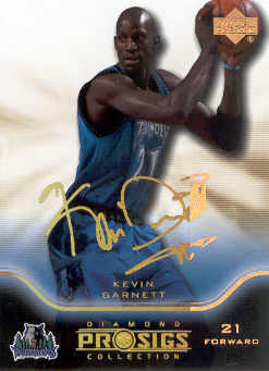 2004-05 Upper Deck Pro Sigs Gold #50 Kevin Garnett