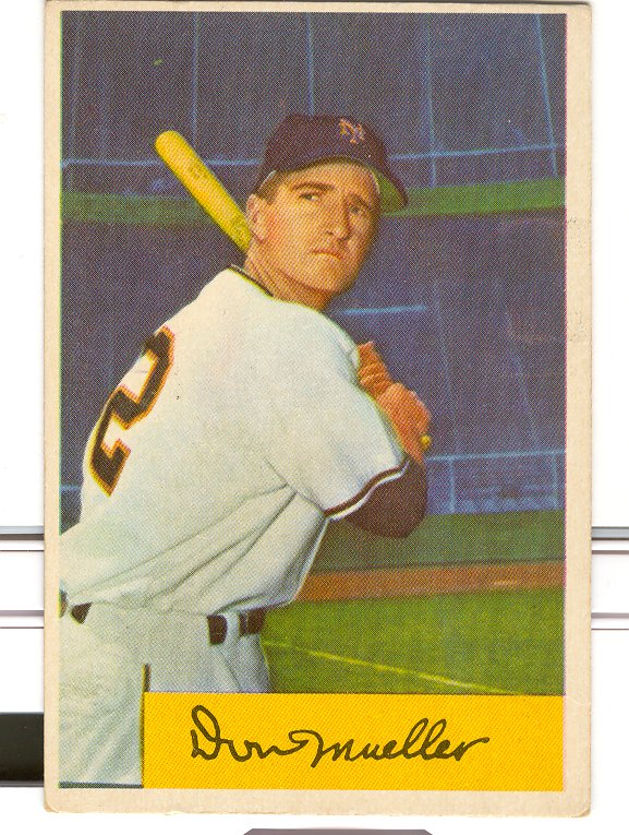 1954 Bowman #73 Don Mueller