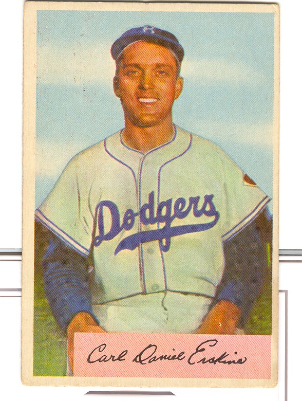 1954 Bowman #10 Carl Erskine