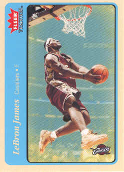 2004-05 Fleer Tradition Blue #140 LeBron James