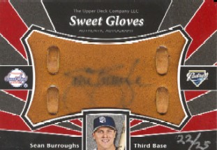 2004 Sweet Spot Signatures Glove #SB Sean Burroughs/25