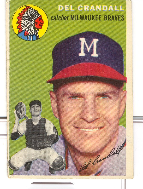 1954 Topps #12 Del Crandall