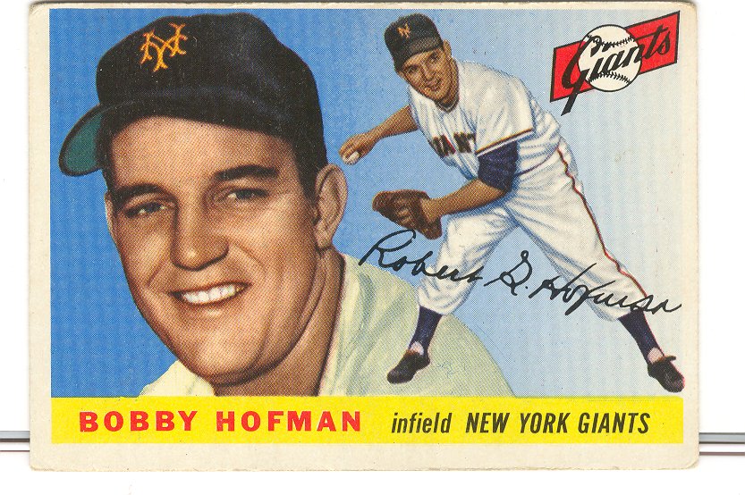 1955 Topps #17 Bobby Hofman