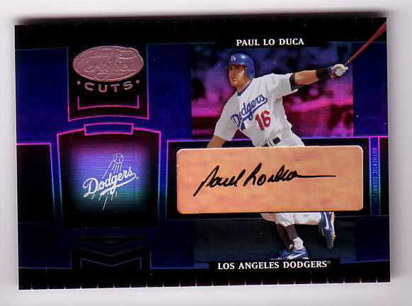 2004 Leaf Certified Cuts Marble Signature Blue #104 Paul Lo Duca/50