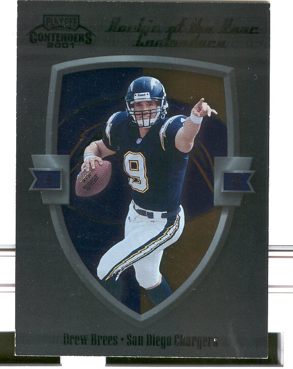 2001 Playoff Contenders ROY Contenders #7 Drew Brees