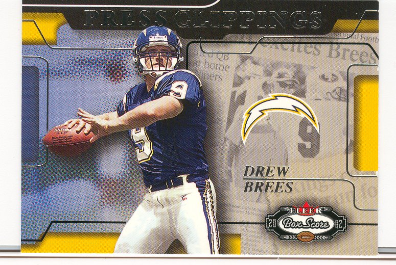2002 Fleer Box Score Press Clippings #9 Drew Brees