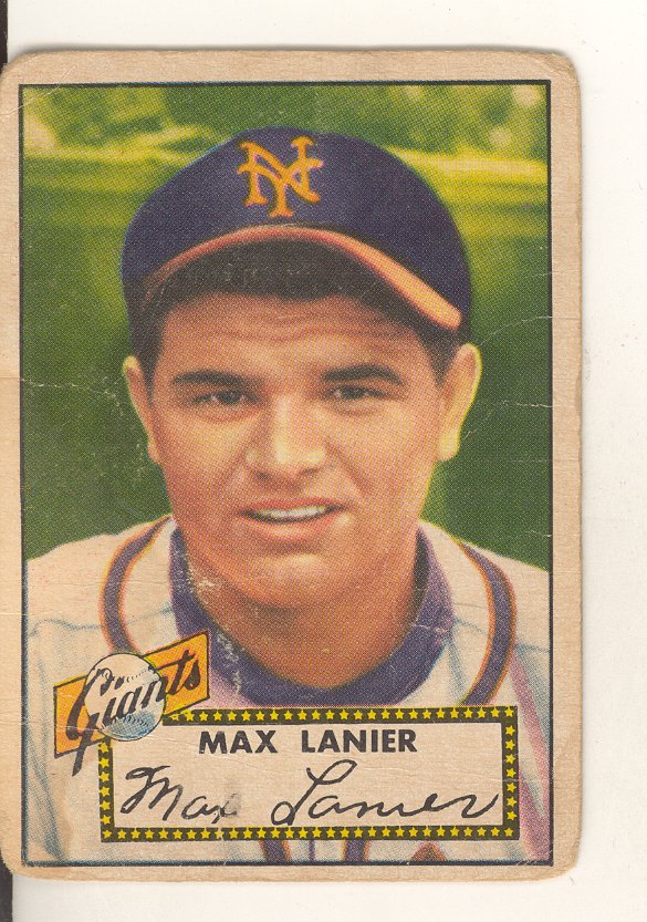 1952 Topps #101 Max Lanier