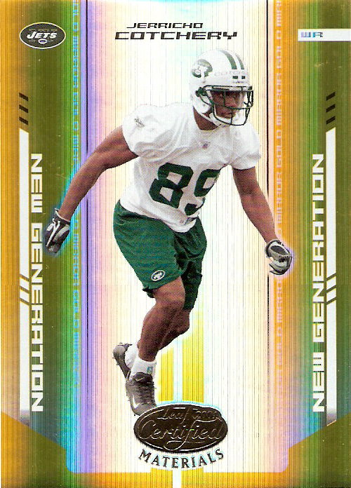 2004 Leaf Certified Materials Mirror Gold #177 Jerricho Cotchery