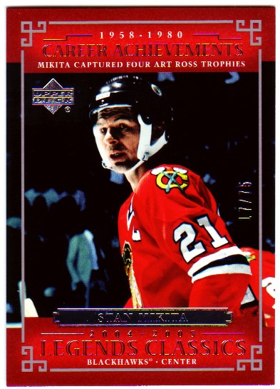 2004-05 UD Legends Classics Silver #72 Stan Mikita