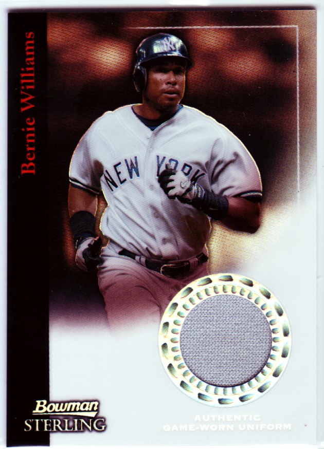 2004 Bowman Sterling Refractors #BW Bernie Williams Jsy