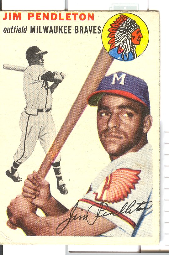 1954 Topps #165 Jim Pendleton