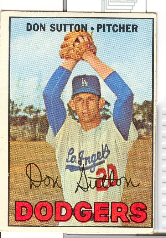 1967 Topps #445 Don Sutton