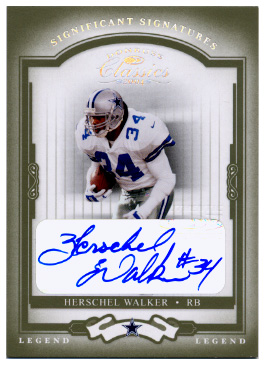 2004 Donruss Classics Significant Signatures Green #118 Herschel Walker