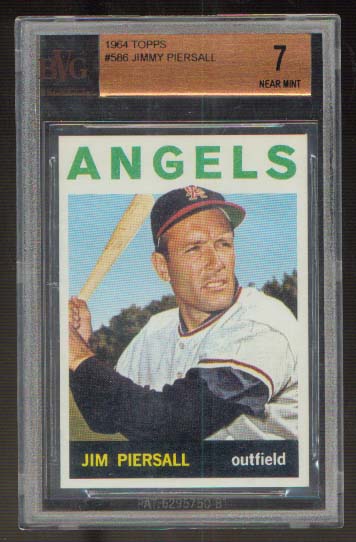 1964 Topps #586 Jimmy Piersall BVG 7 Near Mint