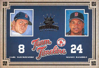 2005 Diamond Kings Team Timeline #19 M.Ramirez/C.Yastrzemski