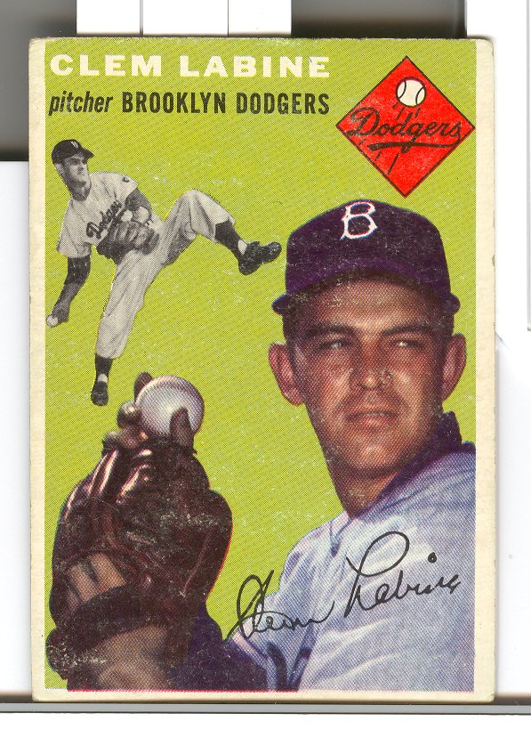 1954 Topps #121 Clem Labine front image