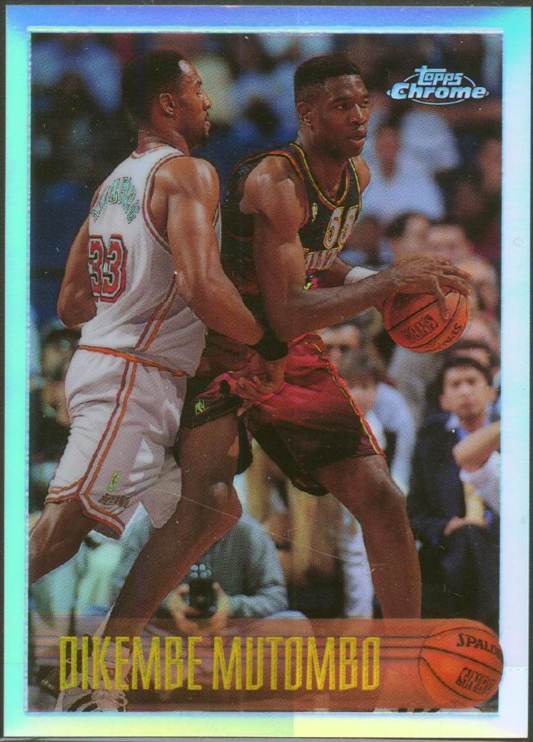 1996-97 Topps Chrome Refractors #112 Dikembe Mutombo