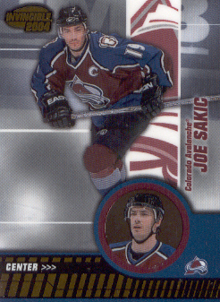 2003-04 Pacific Invincible #25 Joe Sakic