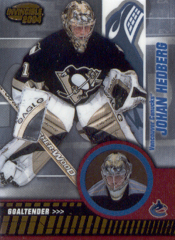 2003-04 Pacific Invincible #95 Johan Hedberg