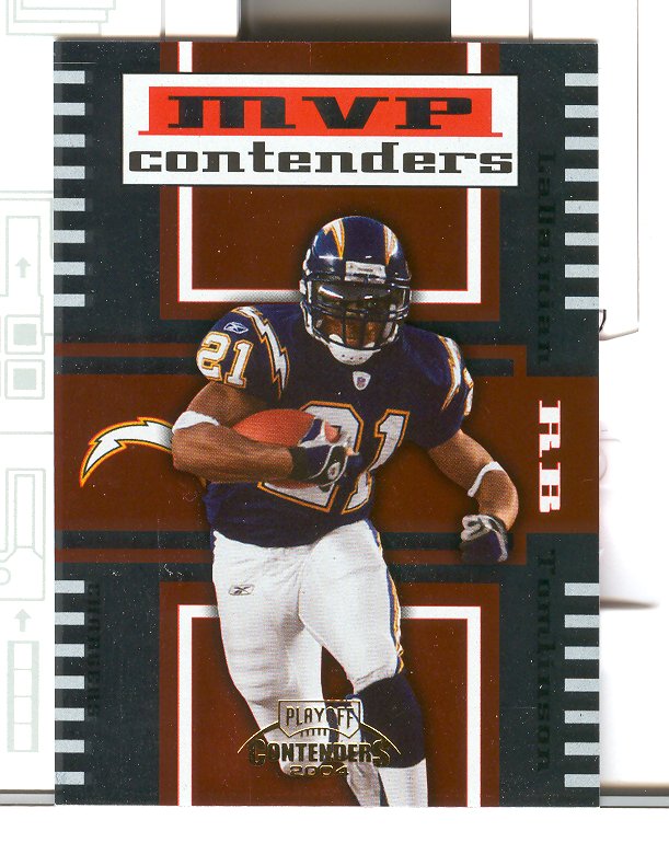 2004 Playoff Contenders MVP Contenders Orange #MC6 LaDainian Tomlinson