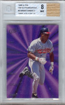 Manny Ramirez 1996 Ultra Fresh Foundations Game-Used Bat BGS Grade 8