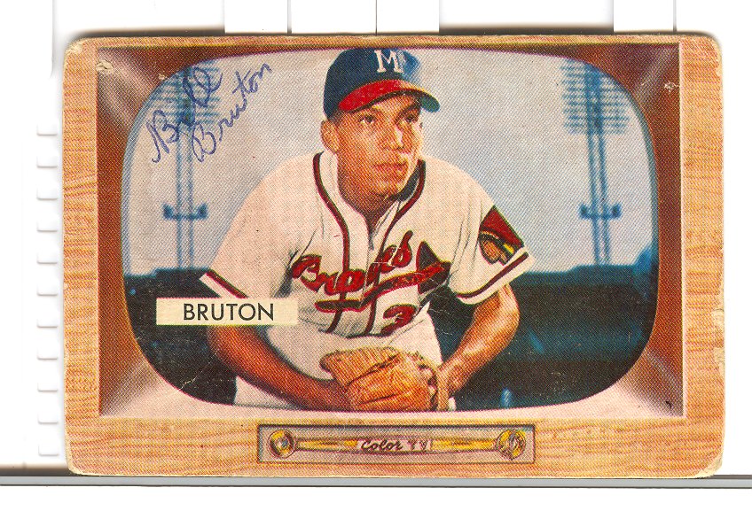 1955 Bowman #11 Bill Bruton