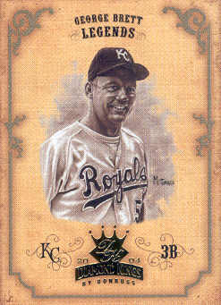 2004 Diamond Kings Sepia #167 George Brett LGD