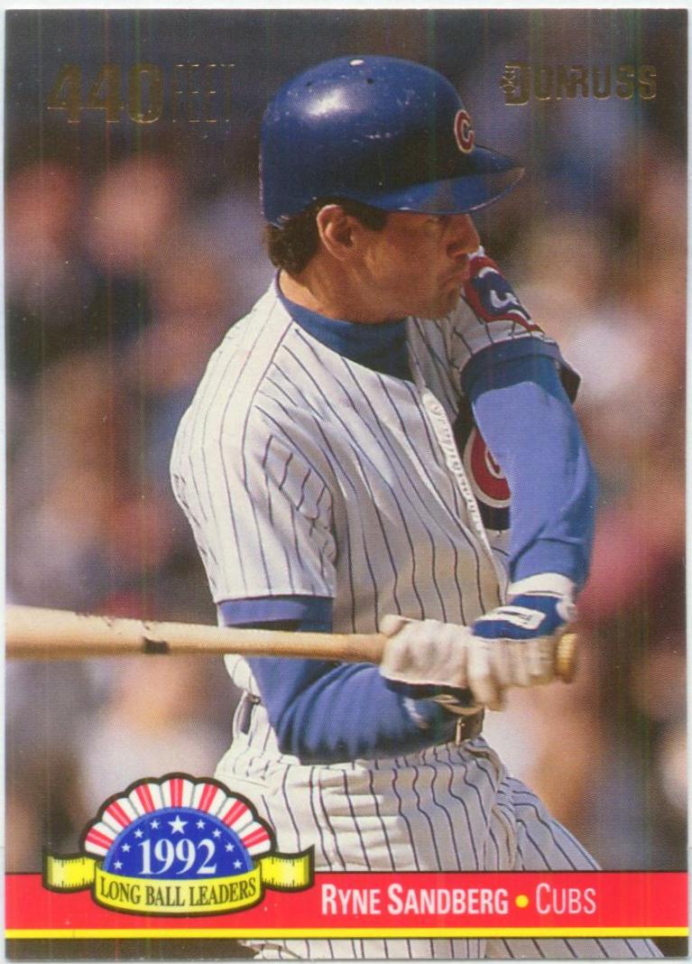 1993 Donruss Long Ball Leaders #LL15 Ryne Sandberg