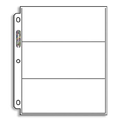 Ultra Pro Three (3) Pocket Platinum Series Pages - 100 count box
