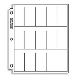 Ultra Pro Tobacco Size Fifteen (15) Pocket Platinum Series pages - 100 count box