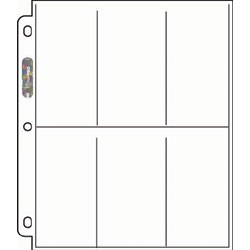 Ultra Pro Six (6) Pocket Platinum Series Pages - 100 count box